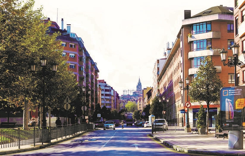 Zona Tenderina en Oviedo